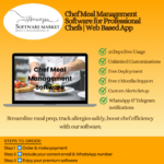 Chef meal management software dashboard