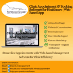 Clinic Appointment & Booking Software dashboard