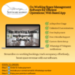 Co-working space management software dashboard