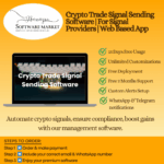 Crypto trade signal sending software dashboard