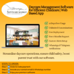 Daycare management software dashboard