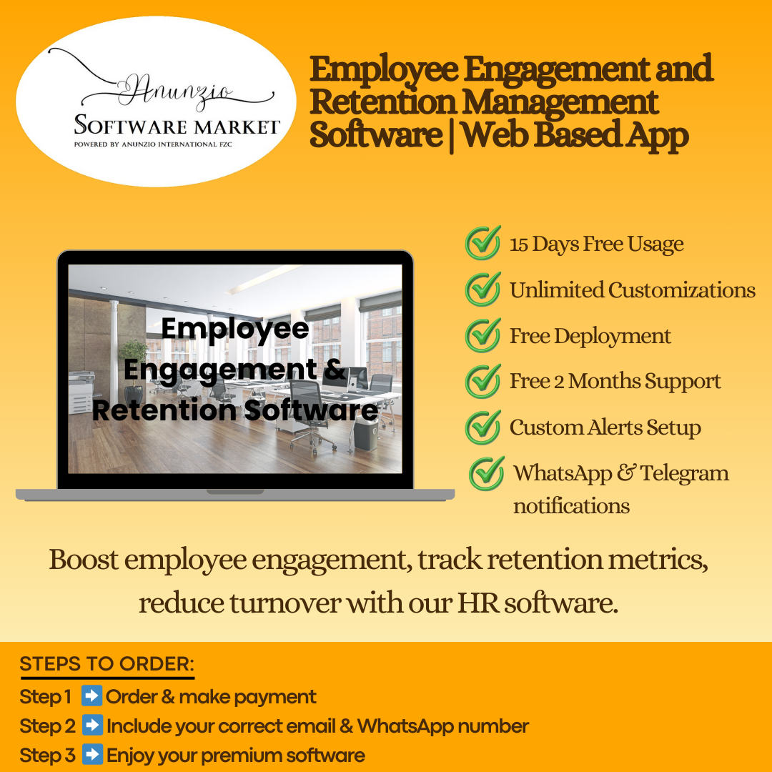 Employee engagement retention software dashboard