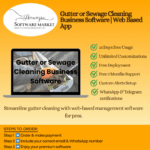 Gutter or Sewage Cleaning Business Software dashboard