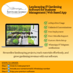 Landscaping & gardening business software dashboard