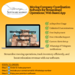 Moving company coordination software dashboard