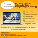 Pet care & veterinary management software dashboard