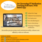 Pet grooming & medication tracking software dashboard