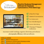 Plumber business management software dashboard