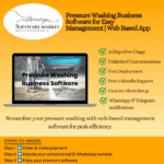 Pressure washing business software dashboard