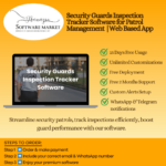 Security guards inspection tracker software dashboard