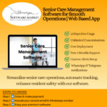 Senior care management software dashboard