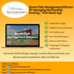 Sports club management software dashboard