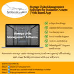 Storage units management software dashboard