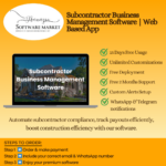 Subcontractor business management software dashboard