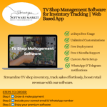 TV shop management software dashboard