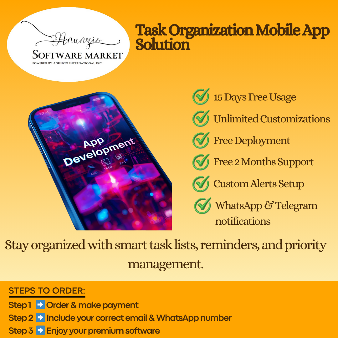 Task Organization Mobile App Solution