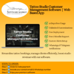 Tattoo studio customer management software dashboard