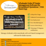Wholesale Order & Dealer Management Software dashboard